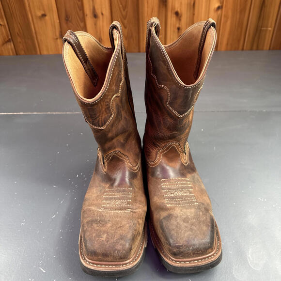 Dan Post Boots Journeyman Waterproof Comp Toe Work Men's Brown size 11 D - Picture 4 of 10